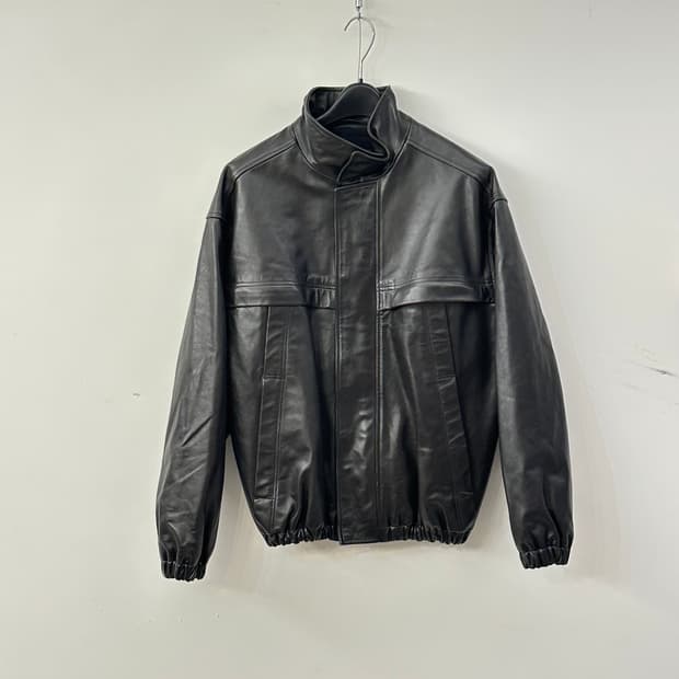 르메르 레더 23AW 블루종 가죽 