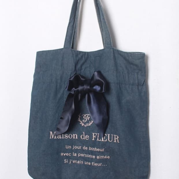 Maison de FLEUR 데님 숄더백
