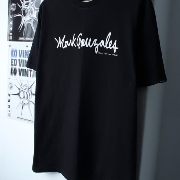 (L-2XL) 마크곤잘레스 반팔 티셔츠 빅로고 블랙 올드스쿨-H30821