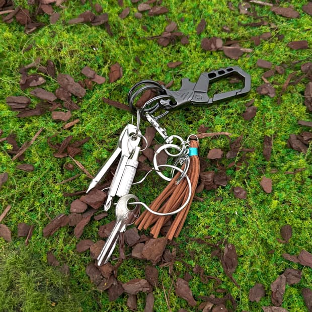 Handmade western mood key ring