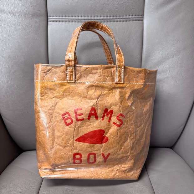 빔즈보이 pvc 에코백 베이지