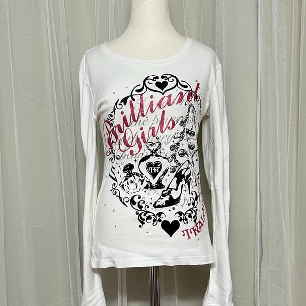 트랄라라 글리터 하이힐 히메카지 로걀 롱슬리브 갸루