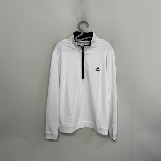 아디다스 남성 하프 집업 티셔츠 100