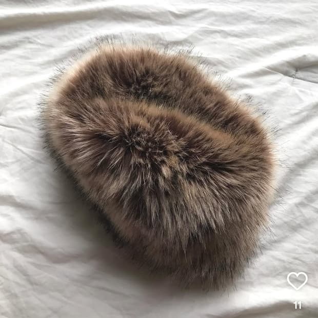 Toyosat 도요샛 빈티지 브라운 퍼 햇