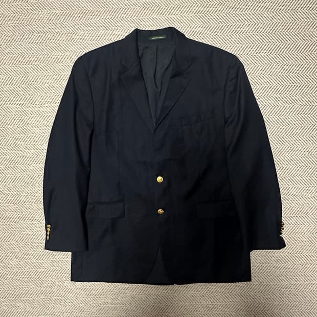 RALPH LAUREN gold button blazer jacket