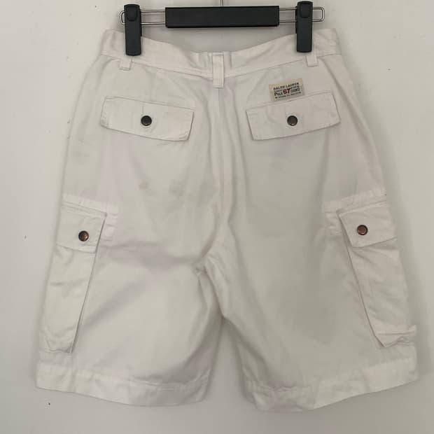 Polo white cargo pants