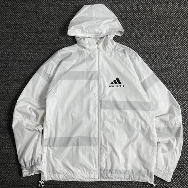 아디다스 디테일 박시핏 나일론 우븐 바람막이o 3545