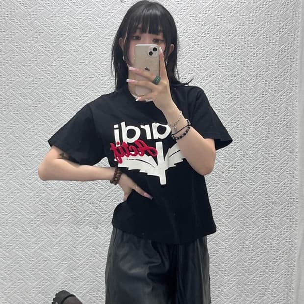 마르디메르크디 악티브 빈티지 프린팅 반팔티 100 C12191