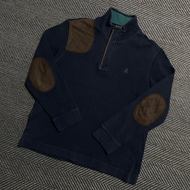 빈폴 패치 디테일 하프 반집업 긴팔 티셔츠y 5294