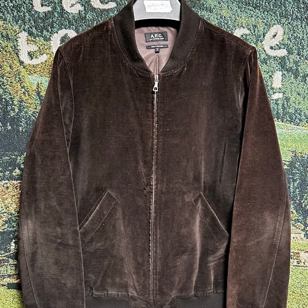 A.P.C 아페쎄 벨벳 코듀로이 블루종 S