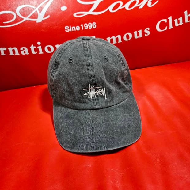 스투시(STUSSY) 워시드 볼캡 Free