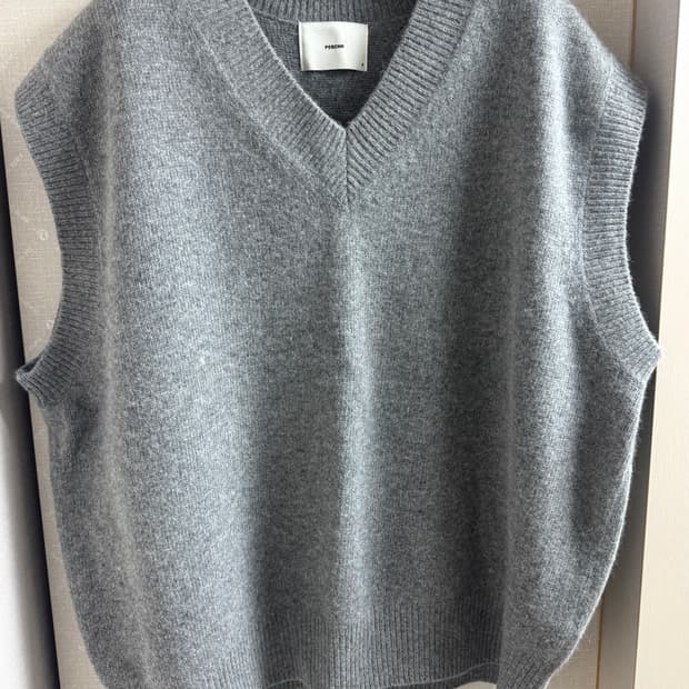 퍼렌 / 라쿤 브이넥 니트 조끼 / 3