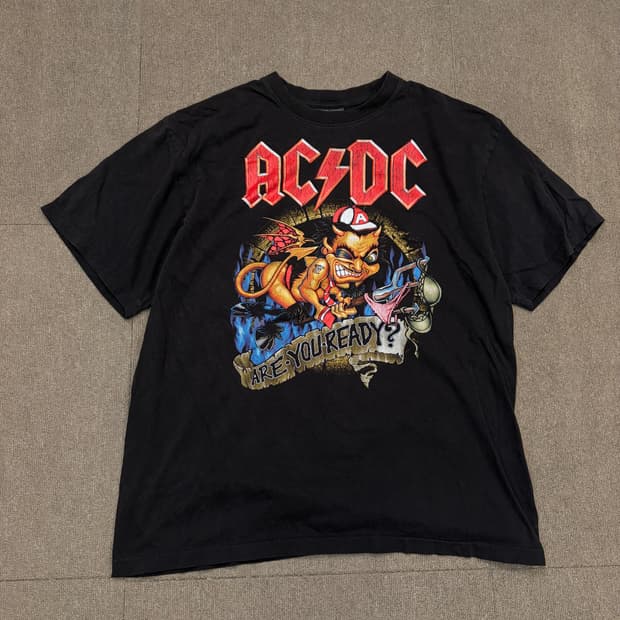 maxx rock ac/dc 락 밴드티 xl