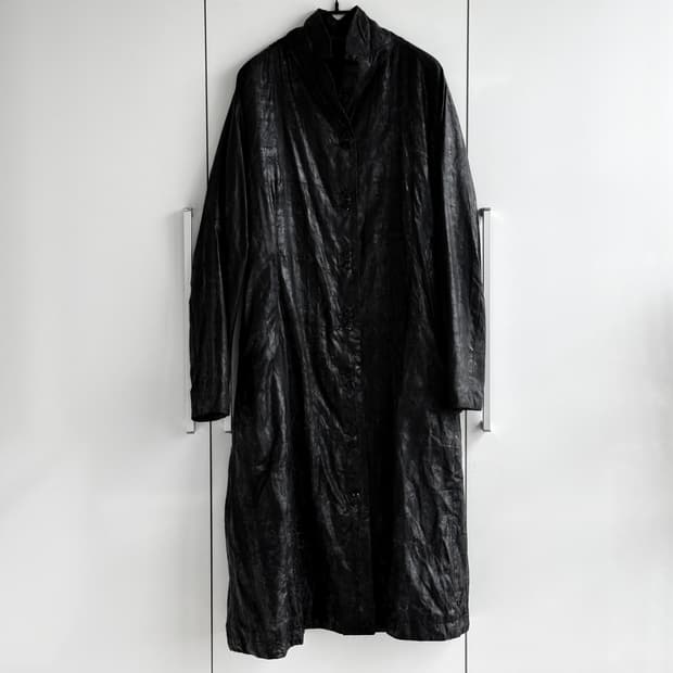 waxed silk coat