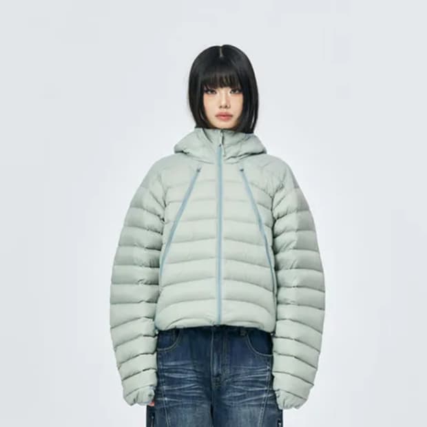 스키즘인듀싱 패딩 그린 M 사이즈 판매