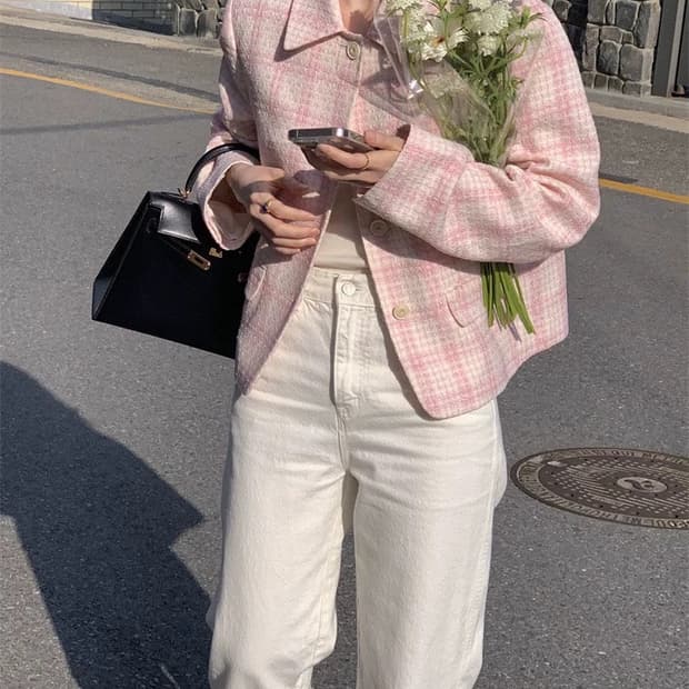 르로브 brechu 핑크 자켓