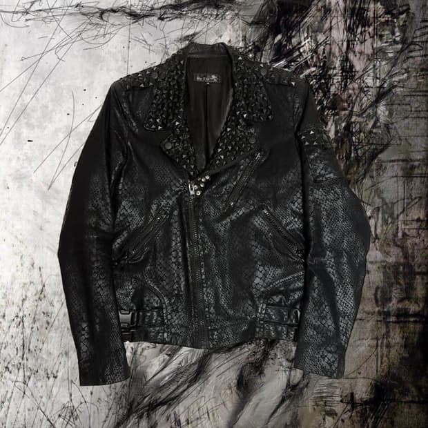 By The R Stud Snakeskin Jacket