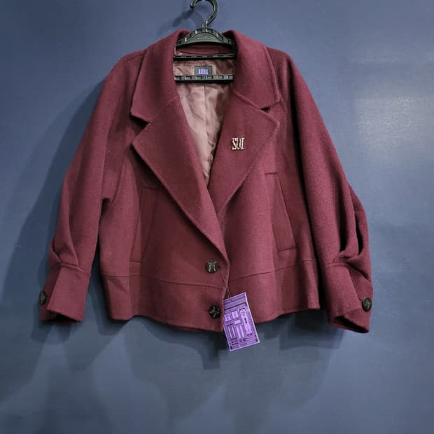 안나수이 밍크앙고라 블렌딩 헨드메이드 코트