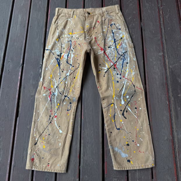 디키즈 페인팅 워크팬츠 브라운