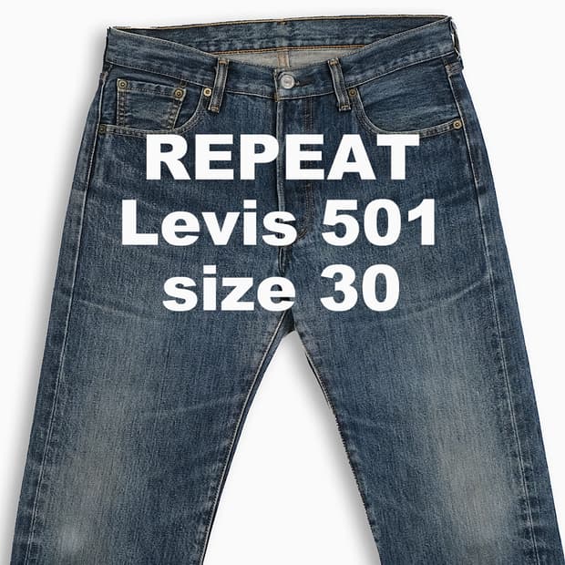 빈티지 리바이스 501 진청 30 인치 LV50130225