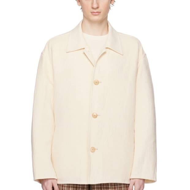 오라리 23ss 오프화이트 자켓