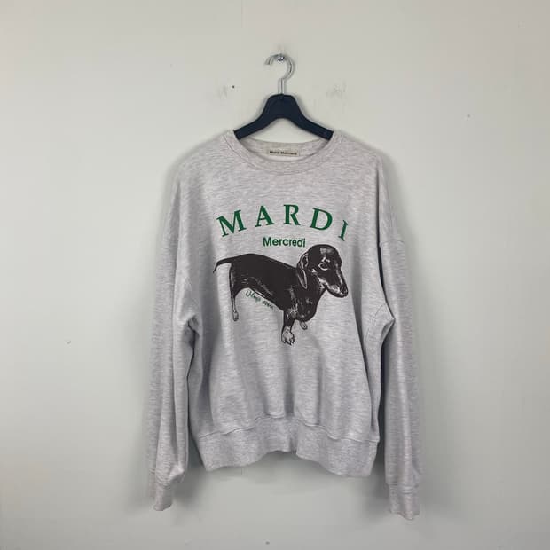 마르디 메크르디 닥스훈트 맨투맨 스웻셔츠