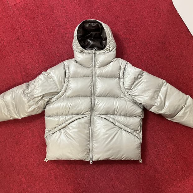 더바이닐하우스 리버시블 패딩 샌드/브라운