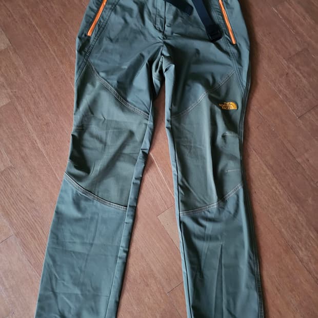노스페이스 카키색 등산바지 76사이즈