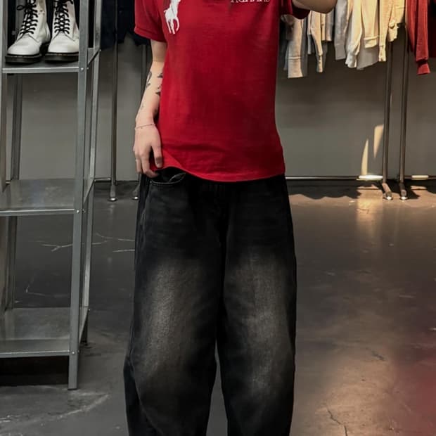 폴로랄프로렌 캐나다 빅포니 레드 폴로 셔츠 A3737