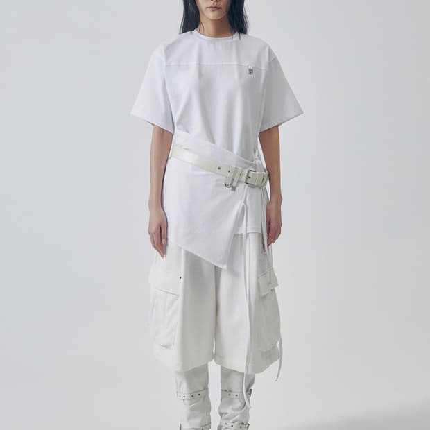 Treemingbird Overlay Tie Detail T-Shirt
