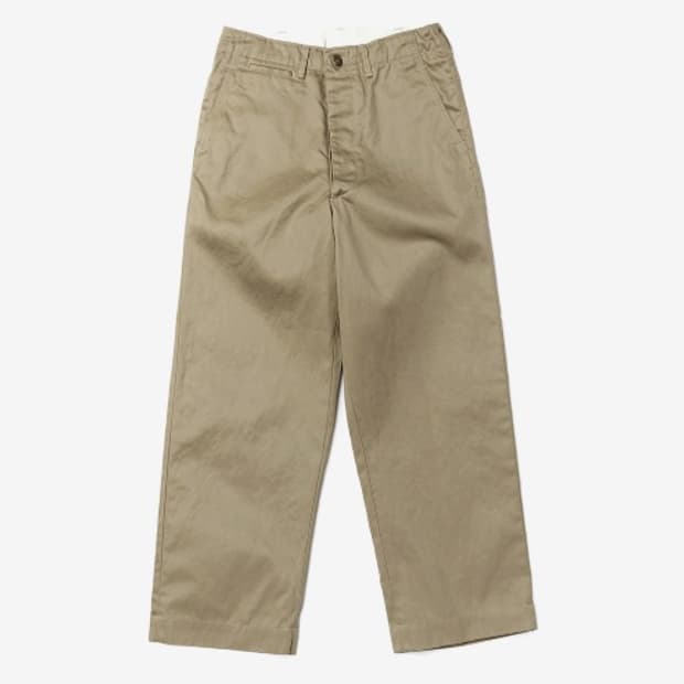 오어슬로우 빈티지 핏 아미 트라우저 카키 2사이즈