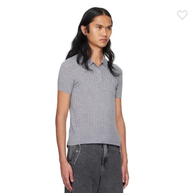 (M) Dion Lee 디온리 니트 리브 폴로
