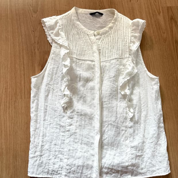 Zara 자라 슬리브리스 블라우스 66