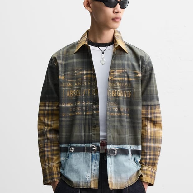 [M] 자라 앤더슨벨 트롱프뢰유 셔츠