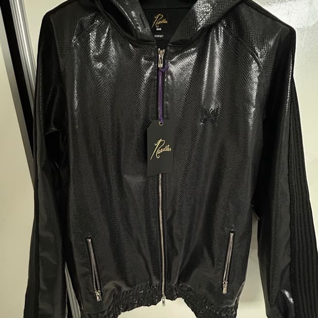 needles x nubian 별주 트랙 후드집업