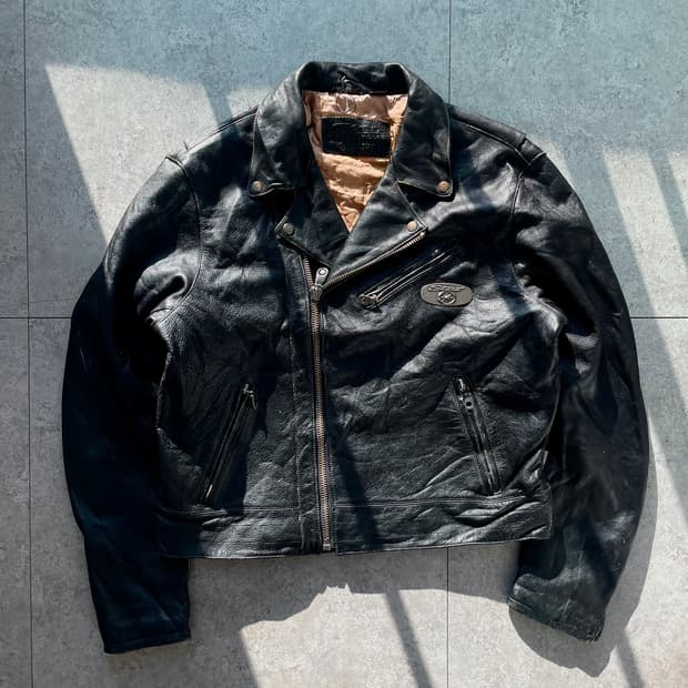 빈티지 야마하 스타모터사이클 더블라이더자켓