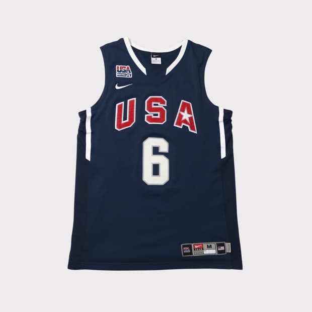 [M] 나이키 2010 USA 르브론 제임스 어센틱 어웨이 져지