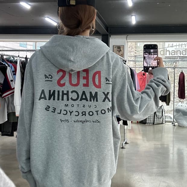 데우스 엑스마키나 하트 모토사이클 후드티