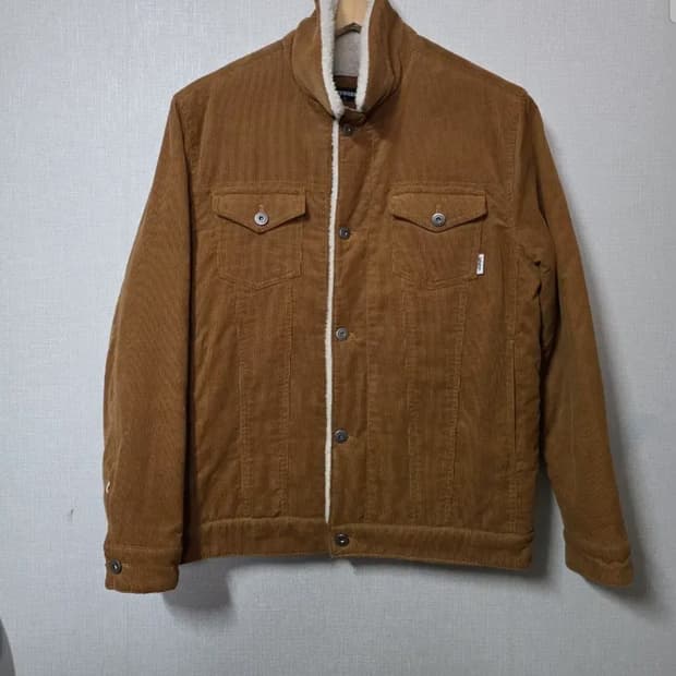 밴웍스 브라운 코듀로이 뽀글이 안감 자켓 사이즈 95  남여공용