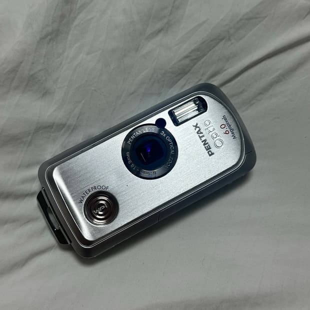 (작례o) 실버색상 펜탁스 Pentax Optio WP