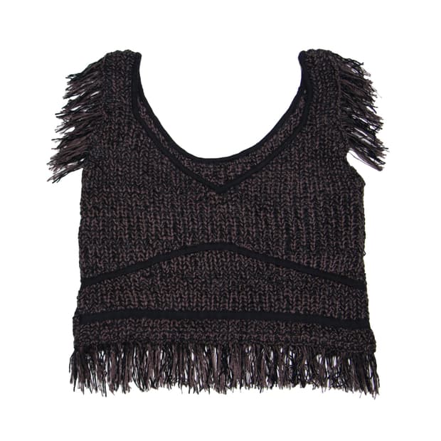 Mystic Fringe knit vest