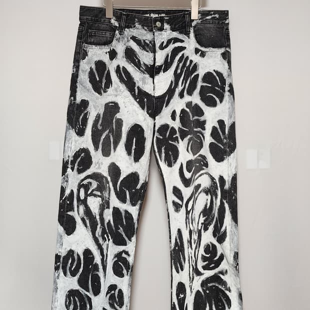 로드존그레이 페인팅 데님팬츠