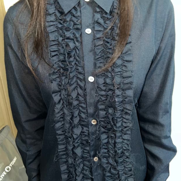 꼼데가르송 프릴 셔츠