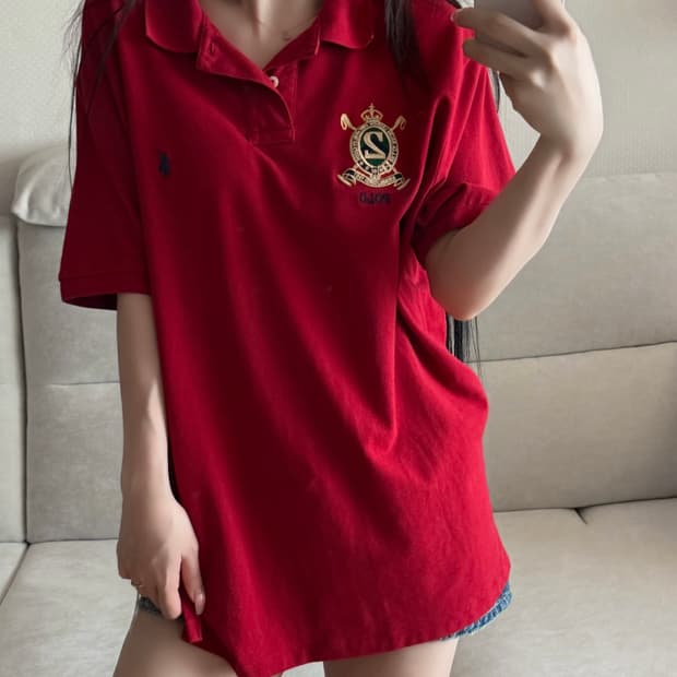 폴로 랄프로렌 치프키프 레드 / 딥블루 pk 반팔 