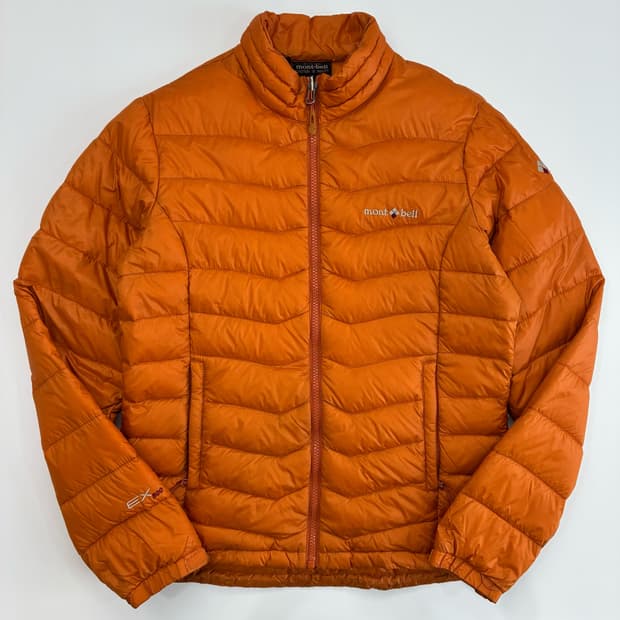 Montbell  몽벨 EX800 오렌지 퀼팅 패딩 자켓 