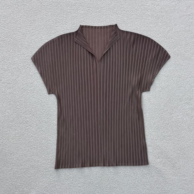 실측확인 빈티지 플리츠 블라우스 0313E