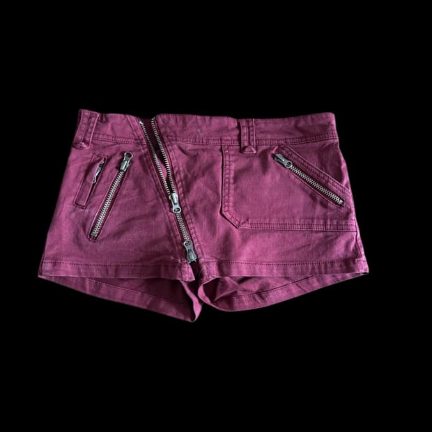 버건디 치마바지 반바지 쇼츠