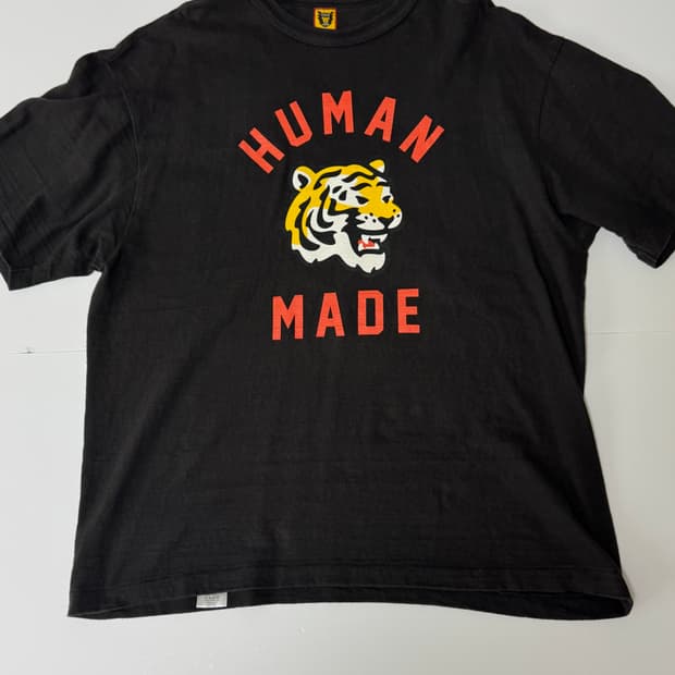 휴먼메이드 호랑이 티셔츠 블랙 2XL