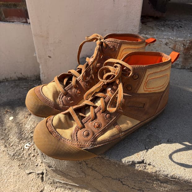 Merrell 하이탑 캔버스 레더 스니커즈