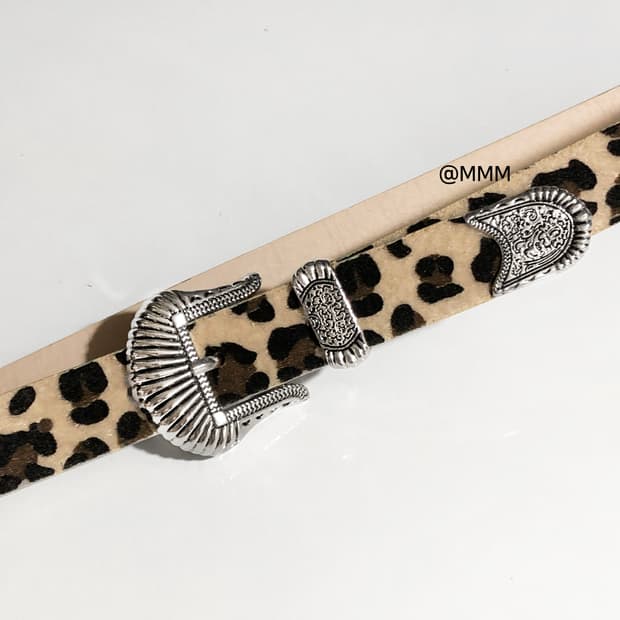 레오파드 호피 송치 벨트🐆